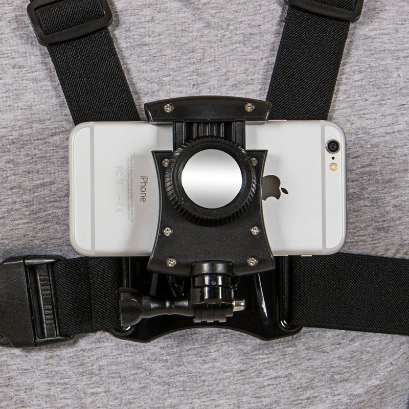 [Australia - AusPower] - Coreal Mobile Phone Chest Mount Harness Strap Holder Cell Phone Clip Action Camera POV for Samsung iPhone Plus etc 