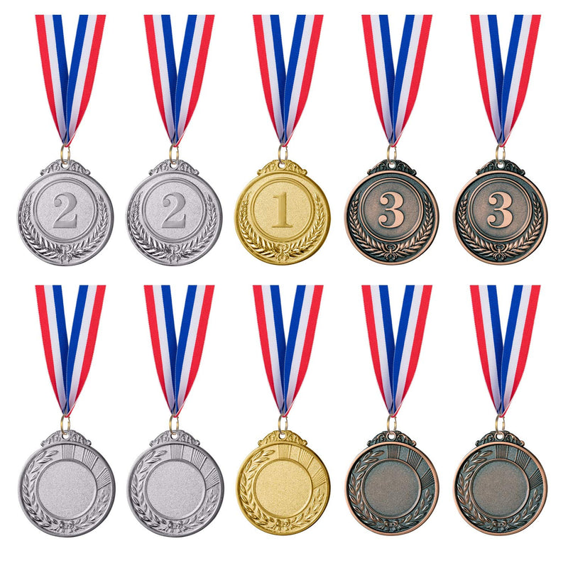 [Australia - AusPower] - Favide 12 Pieces Gold Silver Bronze Award Medals-Winner Medals Gold Silver Bronze Prizes for Competitions, Party,Olympic Style, 2 Inches 