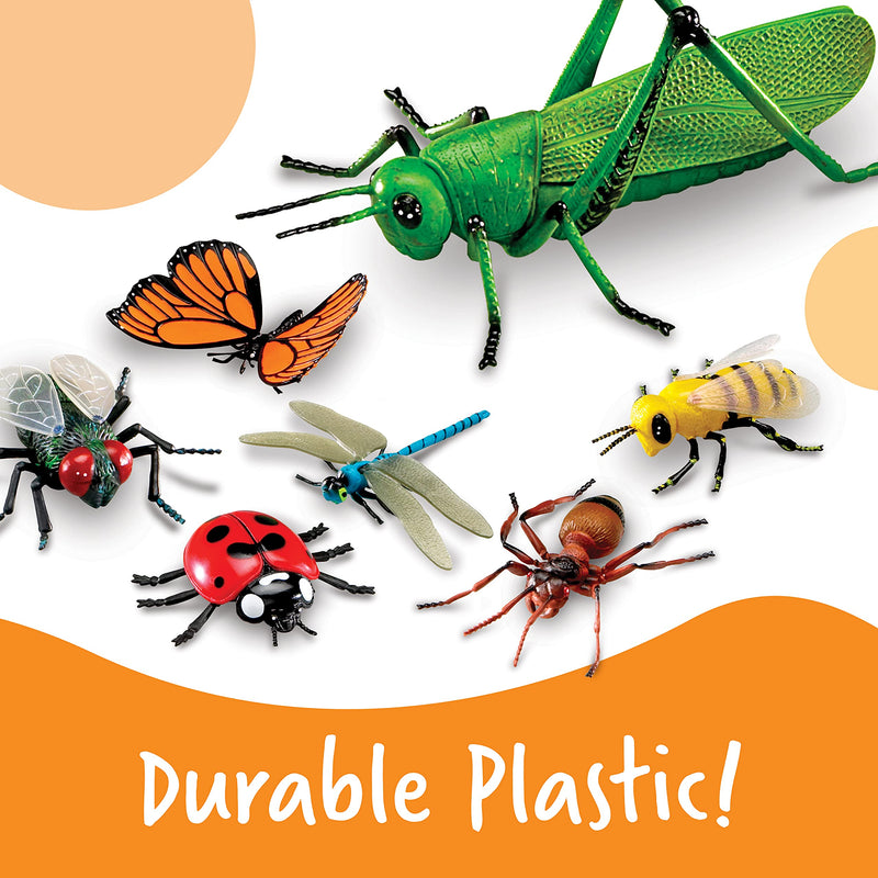 [Australia - AusPower] - Learning Resources Jumbo Insects - 7 Pieces, Ages 3+ Toddler Learning Toys, Animal Toys for Kids, Preschool Science Learning Toys 