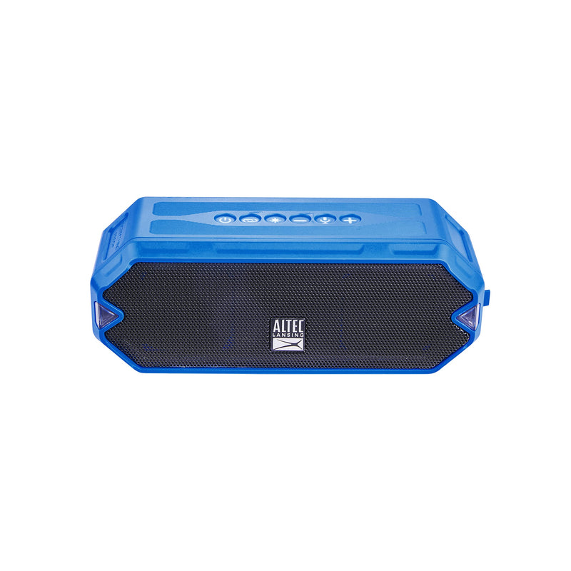 [Australia - AusPower] - Altec Lansing HydraJolt Wireless Bluetooth Speaker, Waterproof Portable Speakers with Built In Phone Charger and Lights, Everything Proof Outdoor, Shockproof, Snowproof, 16 Hours Playtime (Royal Blue) Royal Blue 