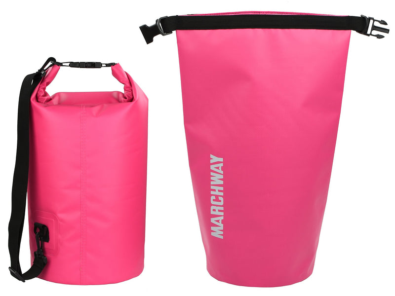 [Australia - AusPower] - MARCHWAY Floating Waterproof Dry Bag 5L/10L/20L/30L/40L, Roll Top Sack Keeps Gear Dry for Kayaking, Rafting, Boating, Swimming, Camping, Hiking, Beach, Fishing Pink 20L 