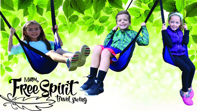 [Australia - AusPower] - M & M Sales Enterprises Free Spirit Travel Swing - Blue, One Size 