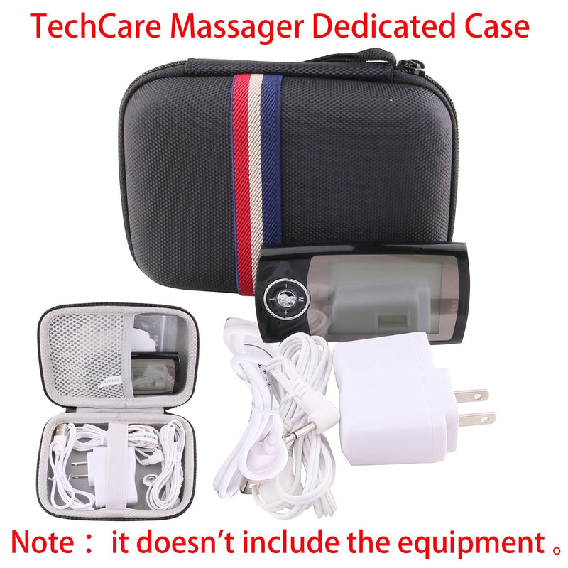 [Australia - AusPower] - JINMEI Hard EVA Dedicated Case for TechCare Massager Tens Unit Plus Electronic Pulse Massager Machine Carrying Case 