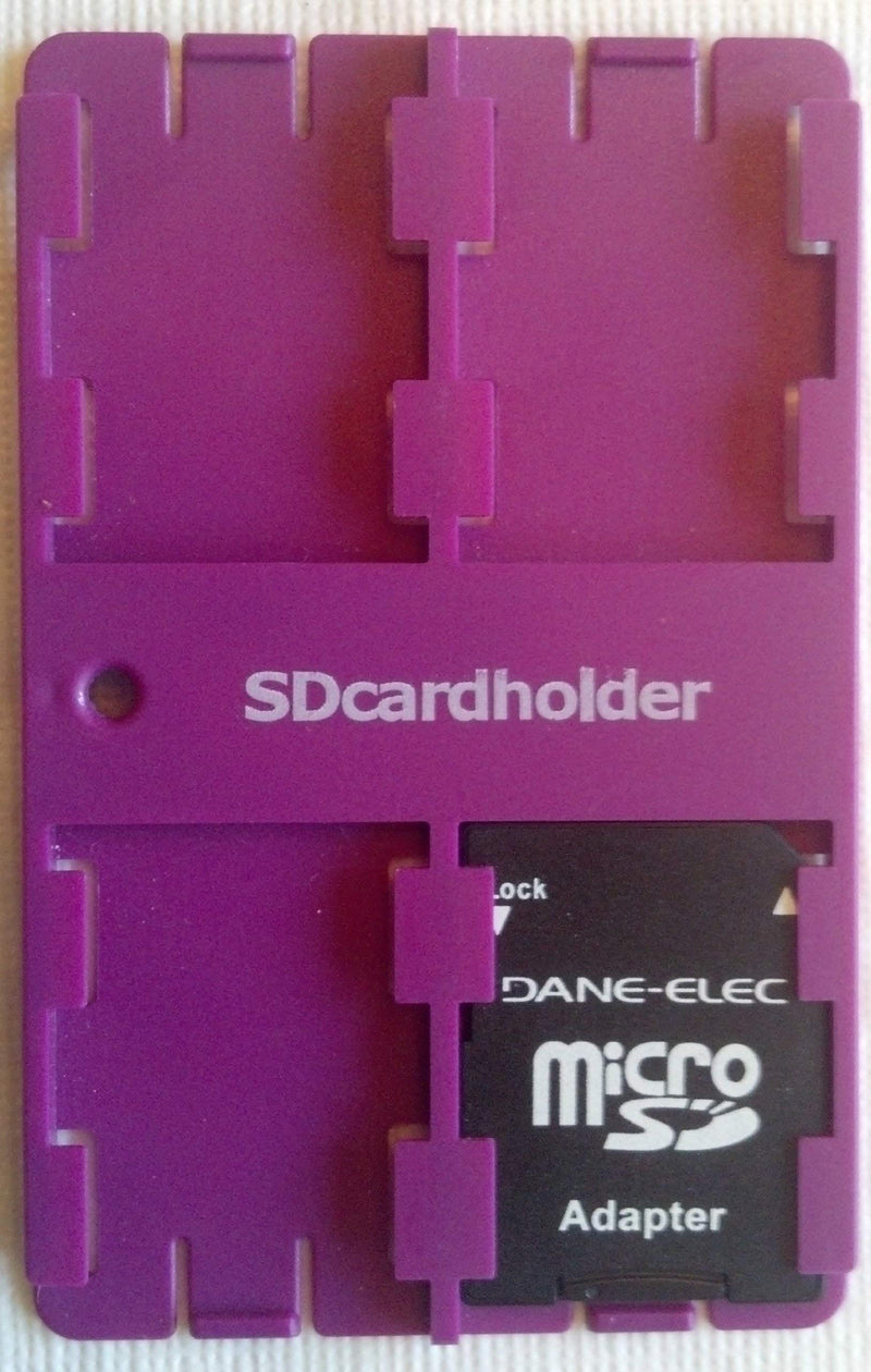 [Australia - AusPower] - Standard SD Card Holder Credit Card Size Secure Digital Memory Card Case (Yellow) 