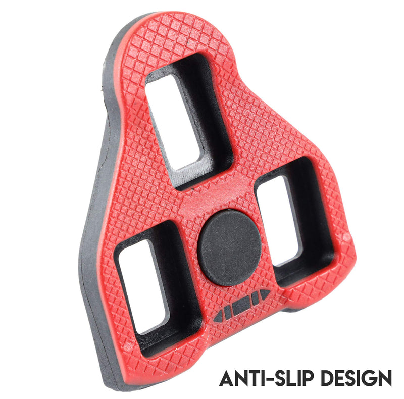 [Australia - AusPower] - CyclingDeal Compatible with Peloton Look Delta (9 Degree) Bike Cleats - Indoor Cycling & Road Bike Bicycle Cleat Set - Fully Identical or Compatible with Peloton Indoor Bikes Pedals and Shoes Non Slip 