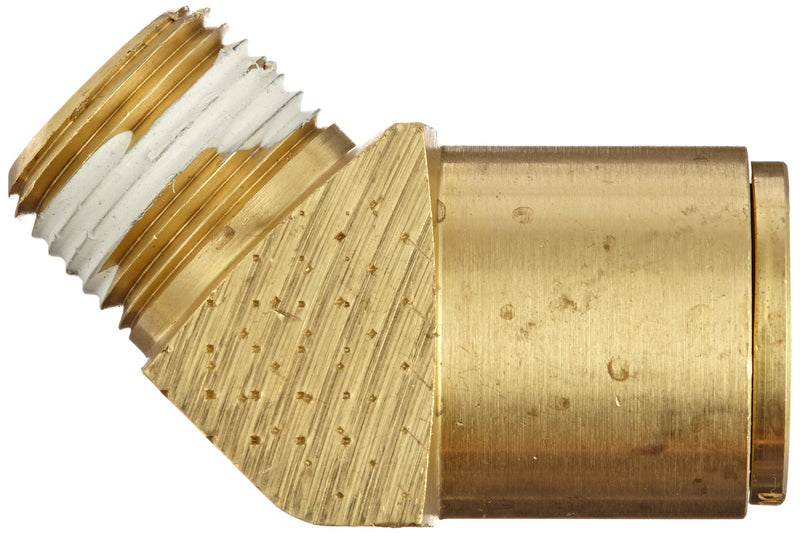 [Australia - AusPower] - Eaton Weatherhead 1880X12 Brass CA360 D.O.T. Air Brake Tube Fitting, 45 Degree Elbow, 1/2" NPT Male x 3/4" Tube OD 