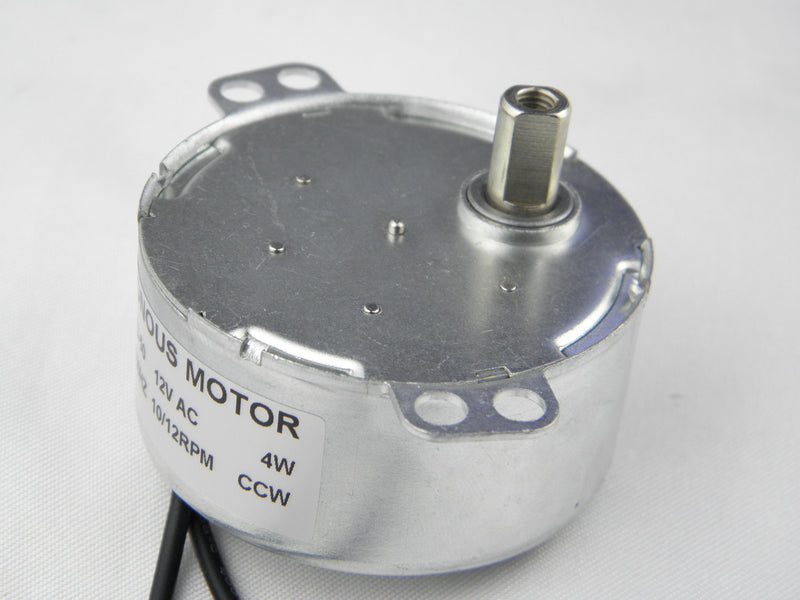 [Australia - AusPower] - CHANCS Synchronous Synchron Motor TYD-50 12V AC 10-12RPM Flush Shaft 11mm Fixed Rotation CCW Electric Gear Motor CCW Shaft Length: 11mm 