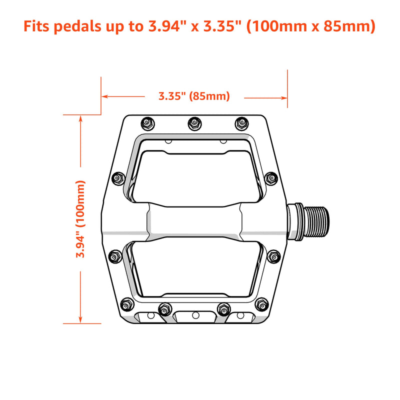 [Australia - AusPower] - Granite Pita Bicycle Pedal Covers - Bike Transport Protection - Heavy Duty Material, Against Damages and Scratches When in Storage and Transit Black Small 