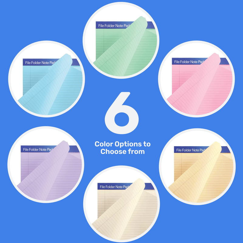 [Australia - AusPower] - Find It File Folder Notepad - Pack of 12 - 9.5 x 12.5 Inch Notebook Organizer Folders for Filing, Document, and Clipboard Organization - Manila 12 Folders 