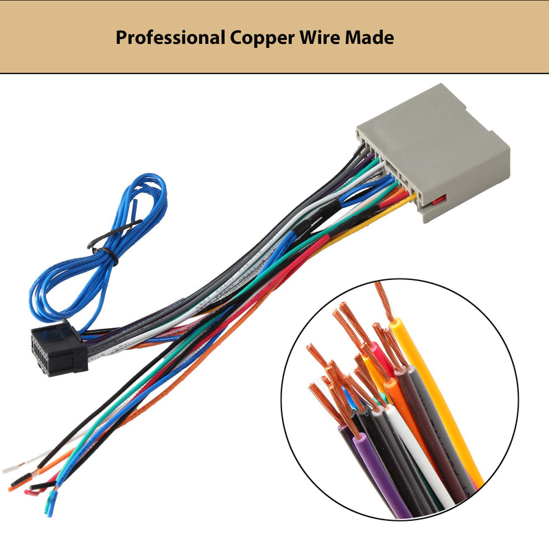 [Australia - AusPower] - RED WOLF Pioneer Radio Stereo Receiver Install Wire Harness Amp/SWC Plug Connector for Ford F150 Escape Focus 2004-2013, Lincoln 2006-2010 Town Car 