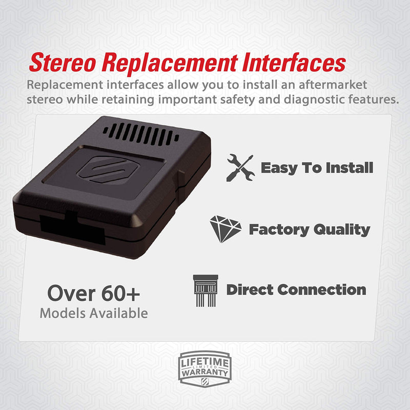 [Australia - AusPower] - SCOSCHE FD5000SW Factory Stereo Replacement Interface Compatible with 2005 to 2014 Select Ford, Lincoln & Mercury Vehicles 