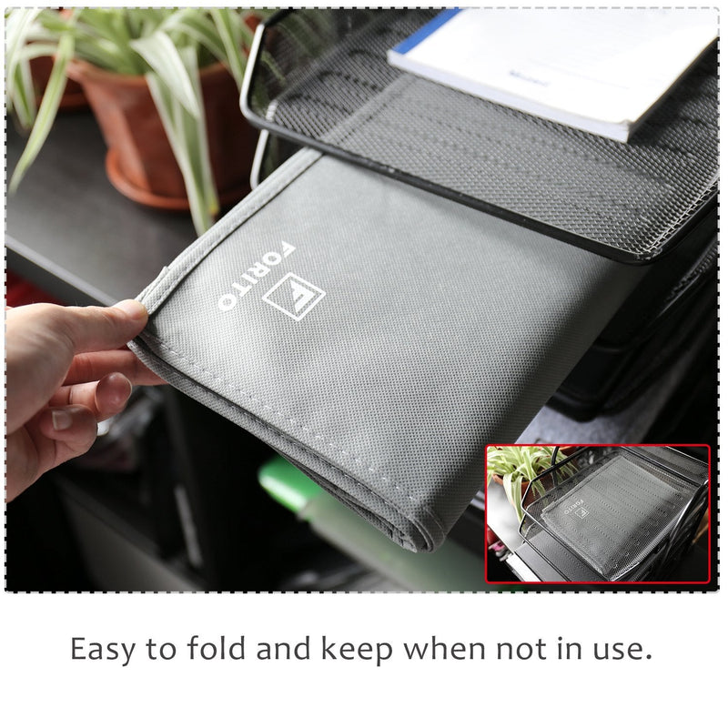 [Australia - AusPower] - 27" 28" 29" Universal Computer Monitor Dust Cover for 27 Inch to 29 Inch LCD/LED HD Display, Nonwoven Fabric Dust-Proof, Water Resistant (Size: 28W x 18H x 4D)-Gray 27-29 Inch 27-29" -Gray 