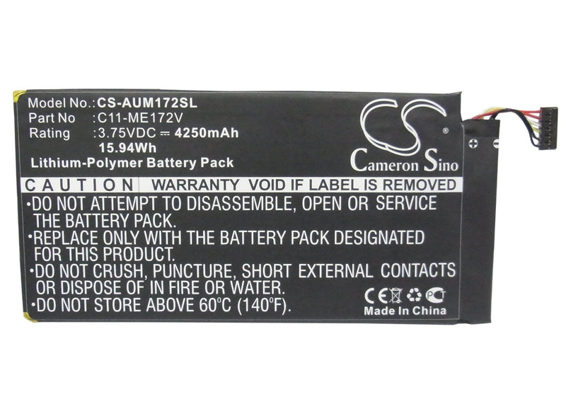 [Australia - AusPower] - XSP 4250mAh Replacement Battery for ASUS Fonepad 7", K004, ME172 Part NO C11-ME172V Parts Battery Batteries 