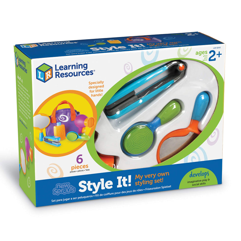 [Australia - AusPower] - Learning Resources New Sprouts Style It! Playset, Imaginative Play, 6 Piece, Ages 2+ 