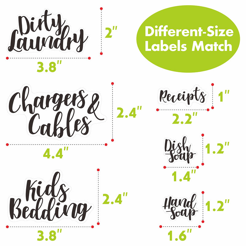 [Australia - AusPower] - Hebayy 318 PCS Laundry Room & Linen Closet Organization Labels?No Stain Removal, Water/Oil Resistant Stickers for Laundry Room, Linen Closet, Home Office, Bathroom and The Beauty Organization. Style 1 