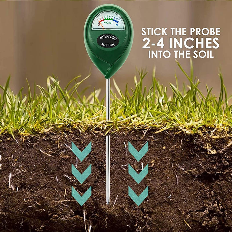 [Australia - AusPower] - Moisture Meter,Soil Moisture Meter Plant Water Meter, Hygrometer Moisture Sensor for Garden, Farm, Lawn Plants Indoor & Outdoor(No Battery Needed) 
