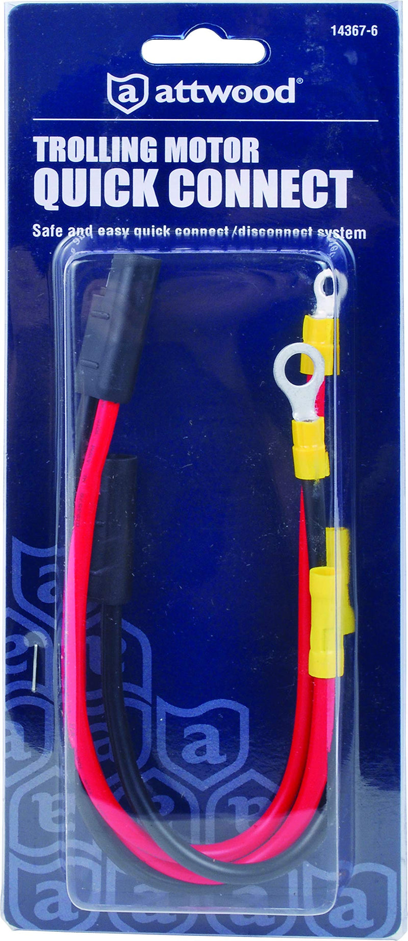 [Australia - AusPower] - Attwood 14367-6 Heavy-Duty Trolling Motor Quick Connectors 2-Wire 10-Gauge, Set of 2 