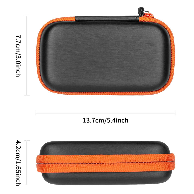 [Australia - AusPower] - Yinke Hard Case for SanDisk Extreme Pro/SanDisk Extreme Portable External SSD 500GB 1TB 2TB, Travel Case Protective Cover Storage Bag Orange 