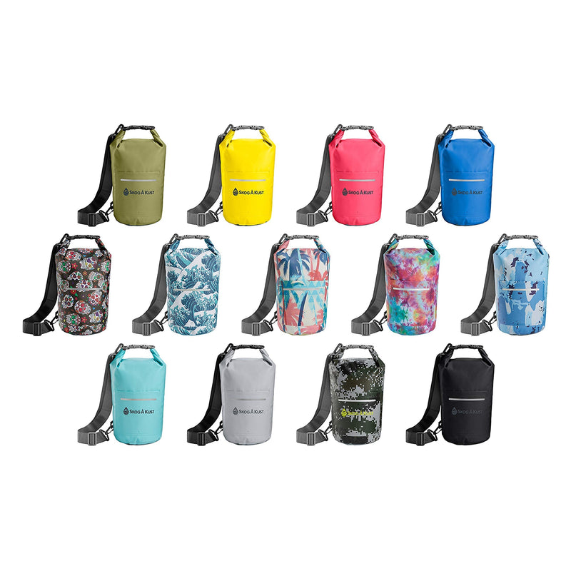 [Australia - AusPower] - Skog Å Kust DrySåk Waterproof Floating Dry Bag with Exterior Zippered Pocket | for Kayaking, Rafting, Boating, Swimming, Camping, Hiking, Beach, Fishing | 10L & 20L Sizes 5 Liter Army Green 5L 