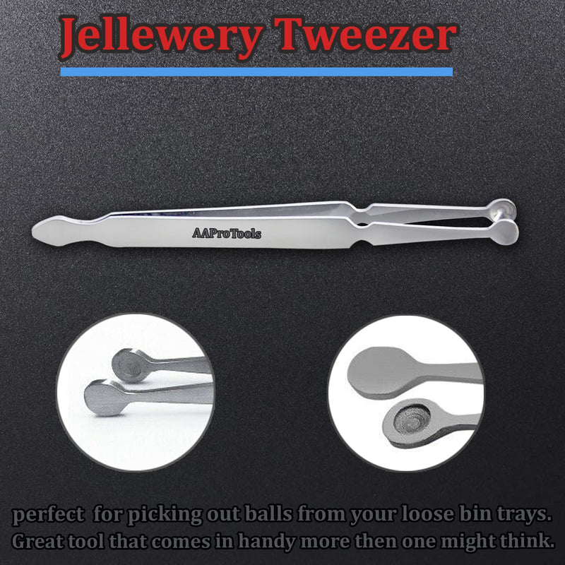 [Australia - AusPower] - AAProTools Stainless Steel 'Bead / Ball Holding Tweezers' Ball Holder Piercing Tool Captive Bead Ball Grabber 