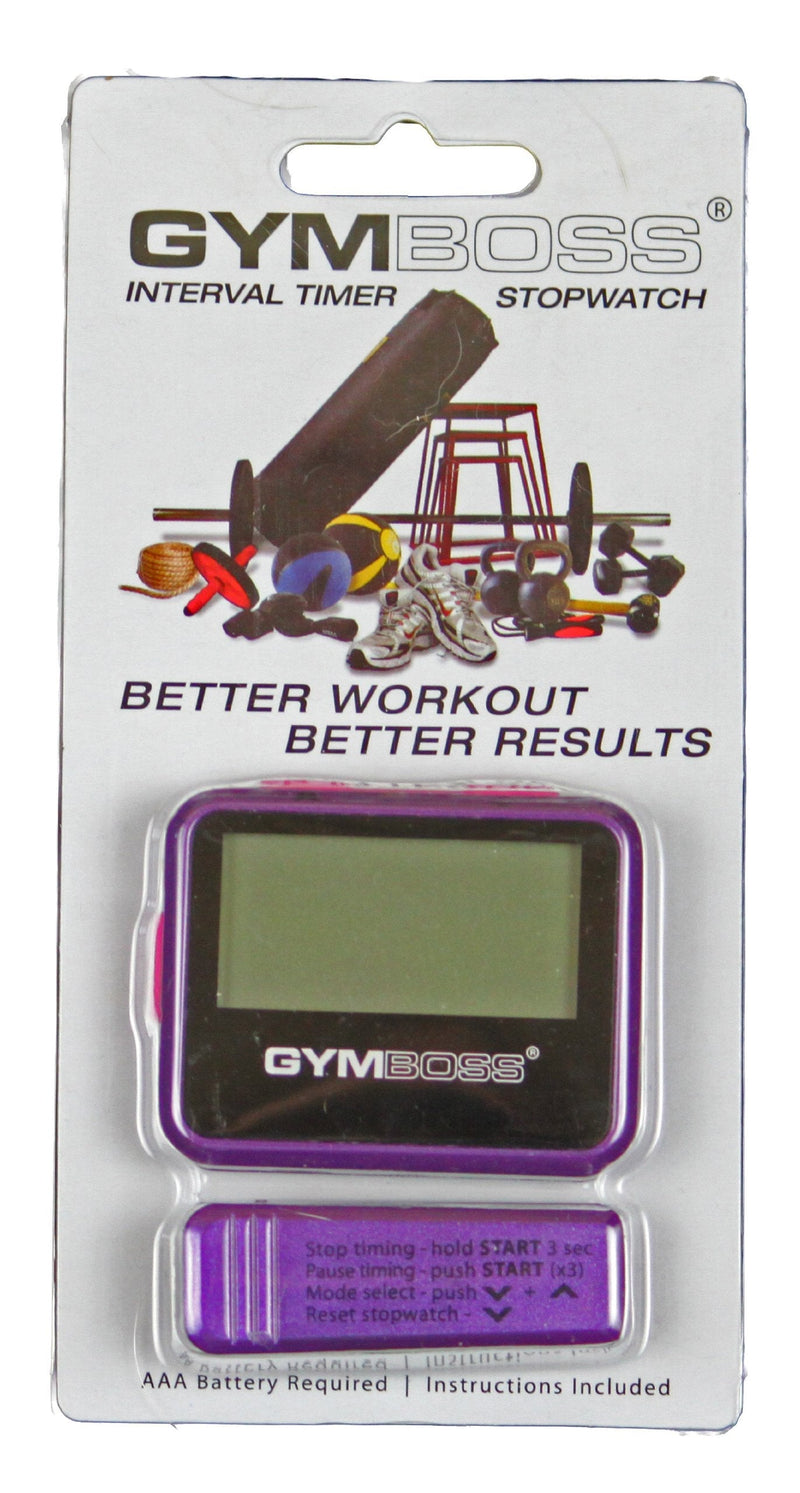 [Australia - AusPower] - Gymboss Interval Timer and Stopwatch - Violet / Pink Metallic Gloss 
