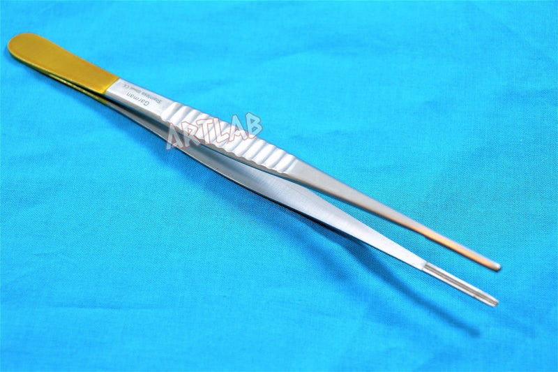 [Australia - AusPower] - New German DEBAKEY Artery ATRAUMATIC Tissue Forceps W/Gold Handle 6" Excellent (CYNAMED) 