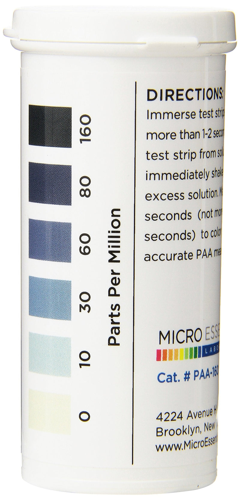 [Australia - AusPower] - MicroEssential PAA160 Peracetic Acid Test Strips 0-160 PPM 