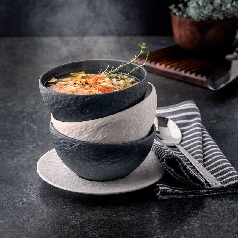 [Australia - AusPower] - Villeroy & Boch Manufacture Rock Blanc Rice Bowl, 20.25, Premium Porcelain, White 