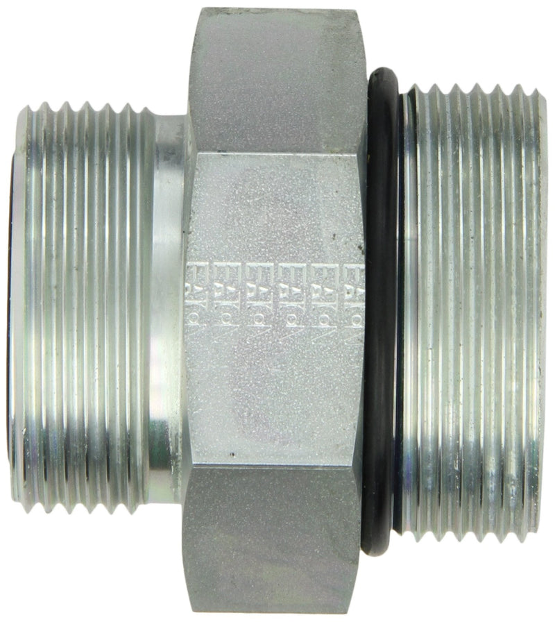 [Australia - AusPower] - Eaton Aeroquip FF1852T2024S Steel Tube Fitting, Adapter, 1-1/4" Tube OD Face Seal Male x 1-1/2" O-Ring Boss Male 