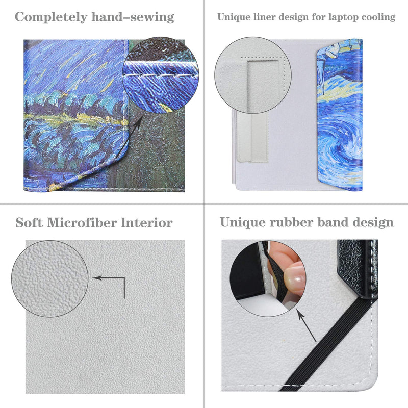 [Australia - AusPower] - Alapmk Protective Case Cover for 11.6" Dell Chromebook 11 3189 3180/Inspiron Chromebook 11 3181/Latitude 11 3180 3190 Education Series Laptop(Note:Not fit Dell Chromebook 11 5190 3120),Starry Night Starry Night 
