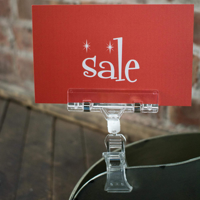 [Australia - AusPower] - NAHANCO CD35S2-10 Retail Sign Card for Displays, “Sale”, 3 ½”H x 5 ½”W, Red with White Print with Stars on Card Stock – 10/CTN. 