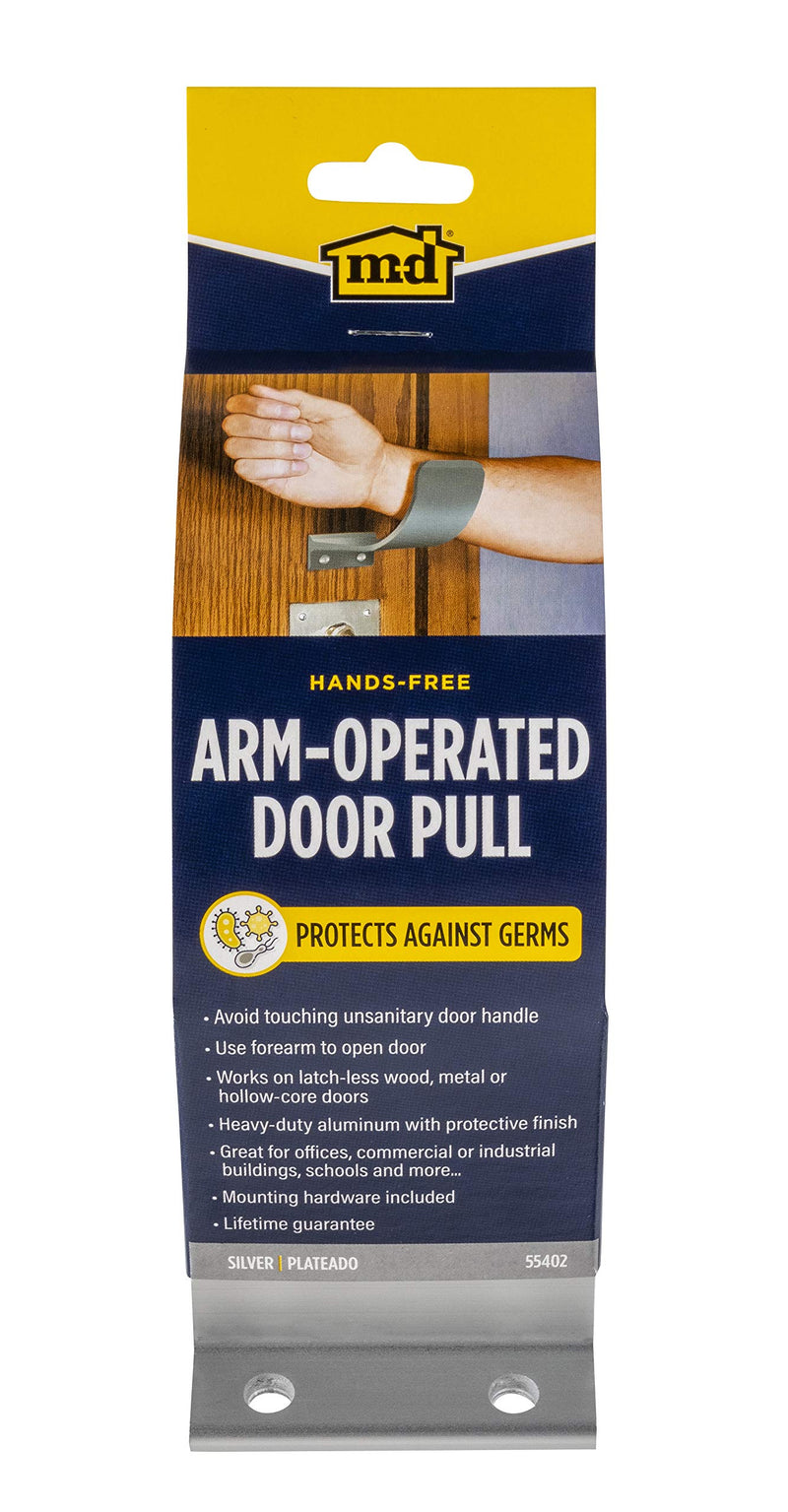[Australia - AusPower] - M-D Building Products 55402 Hands Free Arm Operated Door Pull, Silver 