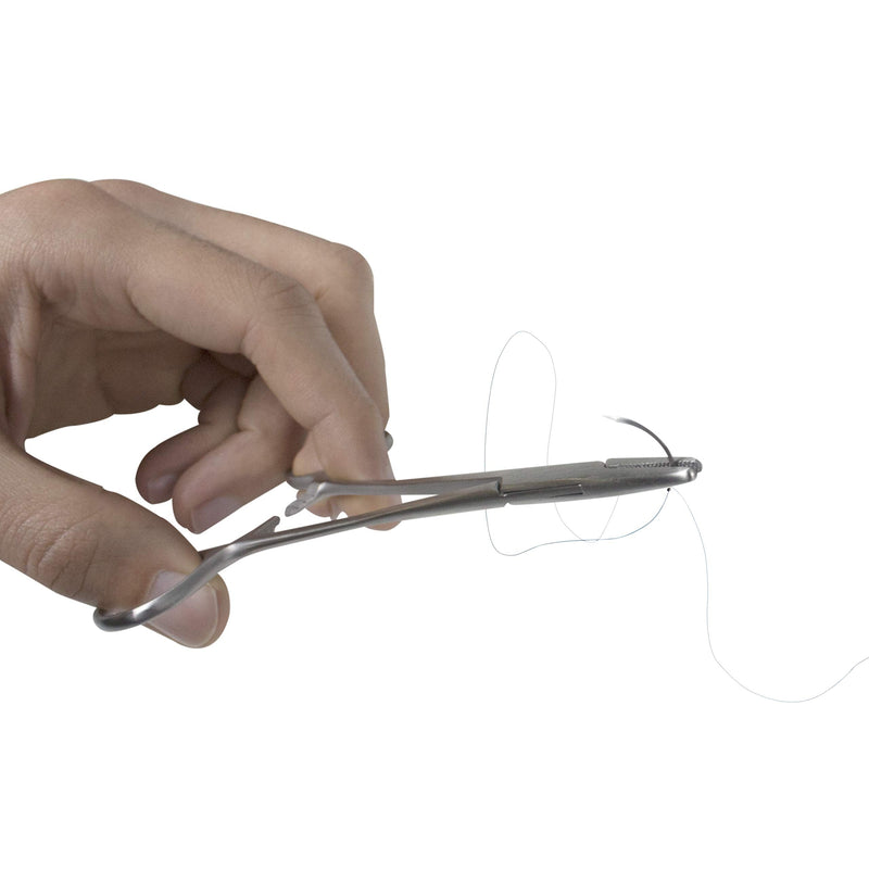 [Australia - AusPower] - Vision Scientific VSN4001 75cm Nylon Suture Thread W Curved Needle 24 PK | Exceptionally Smooth Surface | Superior Tensile Strength |Excellent Knot Security |W Manual(Educational & Training Use Only) 