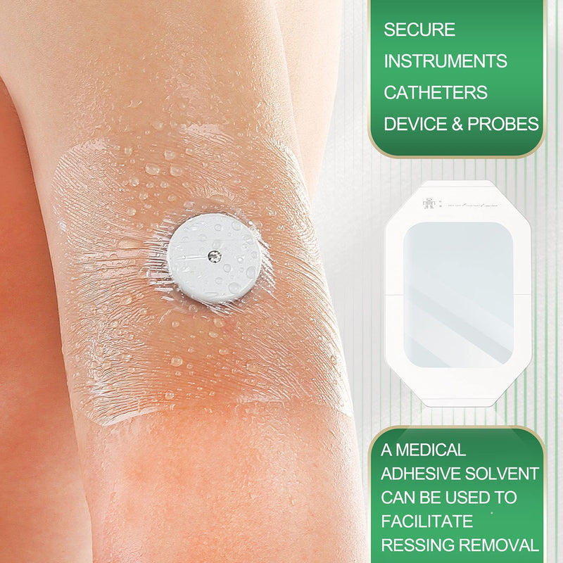 [Australia - AusPower] - Transparent Film Dressing, Waterproof Wound Cover Bandage 4''x4.75'', 50 Packs, Post Surgical Shower or IV Shield, Tattoo Aftercare Bandage, Adhesive Patch by NeuHeils 