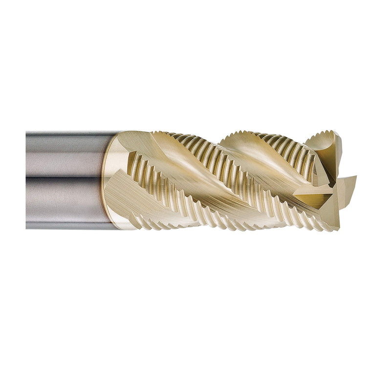 [Australia - AusPower] - SPEED TIGER INTA Carbide Roughing End Mill - for Alloy Steels/Hardened Steels - Micro Grain Carbide End Mill - ZrN-A Coating - 4-Flute - INTA1/2"-4 (1 Piece, 1/2") 1/2 in 