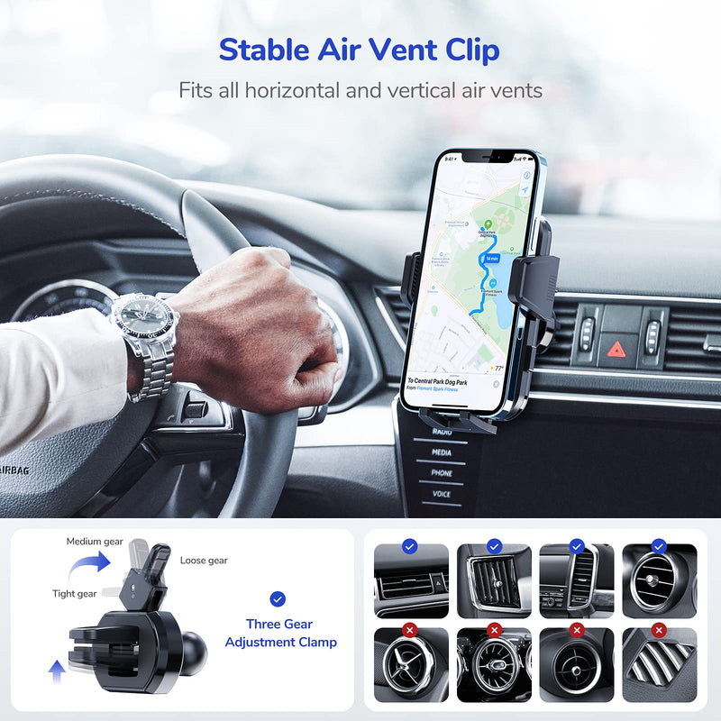 [Australia - AusPower] - Syncwire Car Phone Holder Mount, Upgraded Suction Cup Long Arm Phone Holder for Car Dashboard Windshield Air Vent Hands Free Clip Cell Phone Holder Compatible with All Mobile Phones iPhone Samsung 