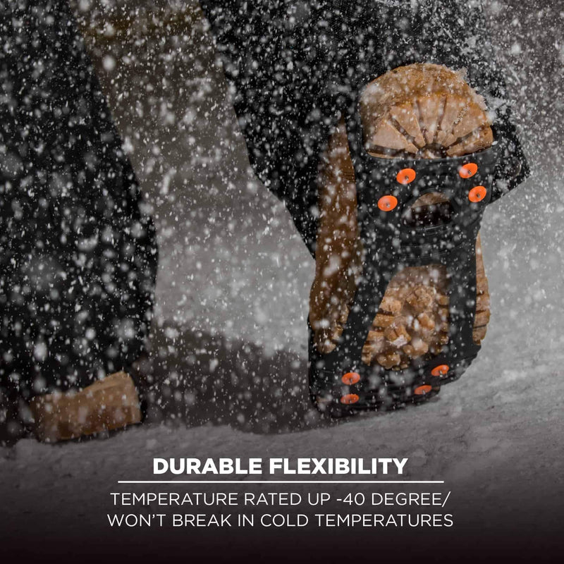 [Australia - AusPower] - Ergodyne TREX 6300 Slip-On Traction Cleats for Snow and Ice with 8 Carbon Steel Spike Grips X-Large 