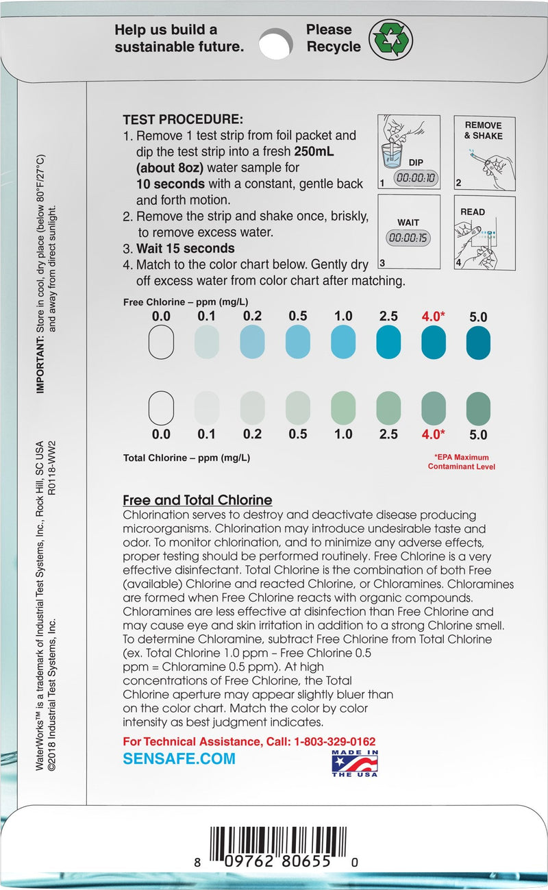 [Australia - AusPower] - Industrial Test Systems 480655 WaterWorks Free and Total Chlorine WW2 Test 1 