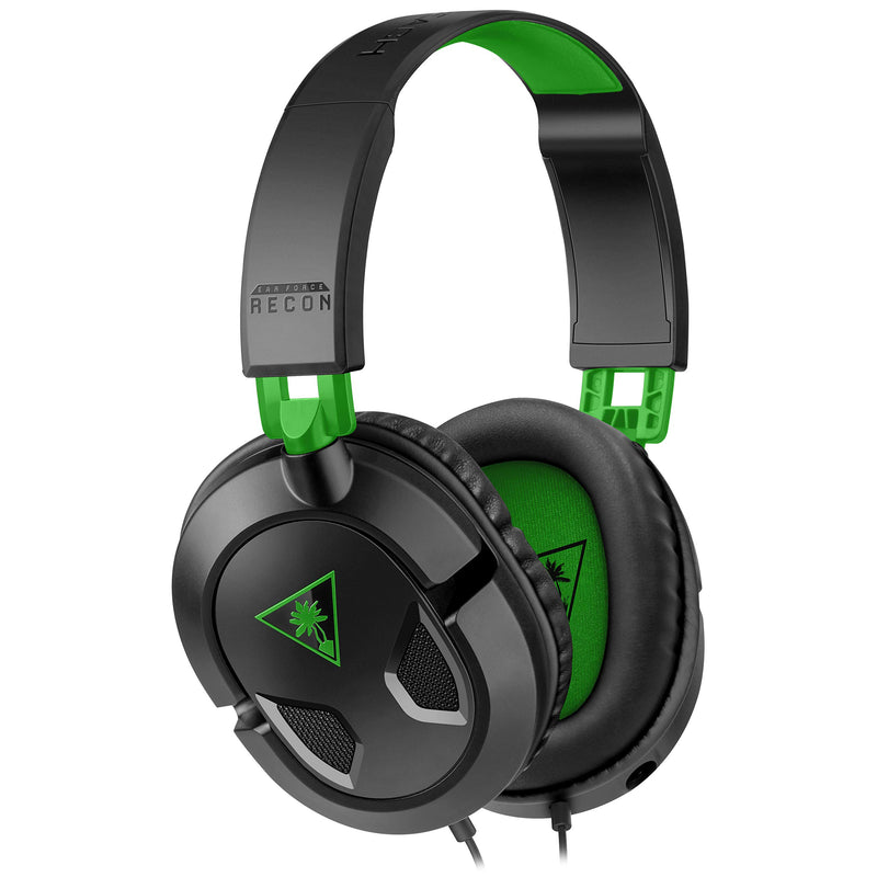 [Australia - AusPower] - Turtle Beach Recon 50 Xbox Gaming Headset for Xbox Series X, Xbox Series S, Xbox One, PS5, PS4, PlayStation, Nintendo Switch, Mobile & PC with 3.5mm - Removable Mic, 40mm Speakers - Black Black / Green 