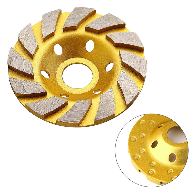 [Australia - AusPower] - sansheng Diamond Cup Wheel 4 Inch Concrete Turbo Diamond Grinding Cup Wheel 12 Segs Heavy Duty Angle Grinder Wheels for Angle Grinder 1 