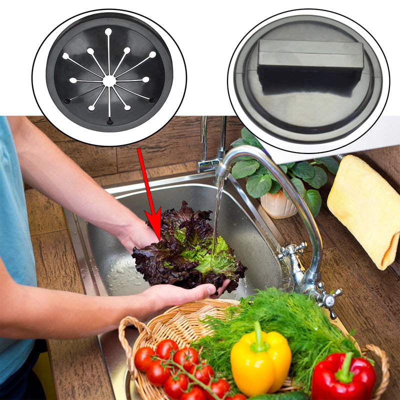 [Australia - AusPower] - 3 Inch Garbage Disposal Splash Guard Collar Sink Garbage Disposal Splash Guard Sink Stopper Universal Rubber Food Waste Disposer for Whirlaway, Waste King, Sinkmaster and GE Models Type-C Convertor 