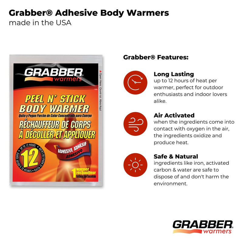 [Australia - AusPower] - GRABBER WARMERS Adhesive Body Warmer | 8 Unit Value Pack, Tan 