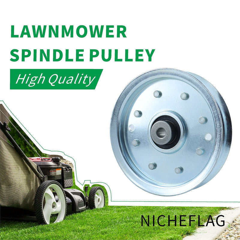 [Australia - AusPower] - NICHEFLAG 756-04129 Idler Pulley Replaces 753-08171, 756-04129B, 75604129B, 756-04129C, 956-04129, 956-04129B, 753-08068A, 753-08068, 78-065 (1) 