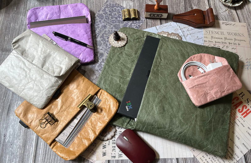 [Australia - AusPower] - Vintage/Retro Style Tyvek Paper Tablet Sleeve Case, Bag, Pouch for Kindle 6 inch, Kindle Oasis 7 inch Sleeve Case, Water Repellent, Scrapbooking Stickers Organizer (Kindle 6", Pink) Kindle 6" 
