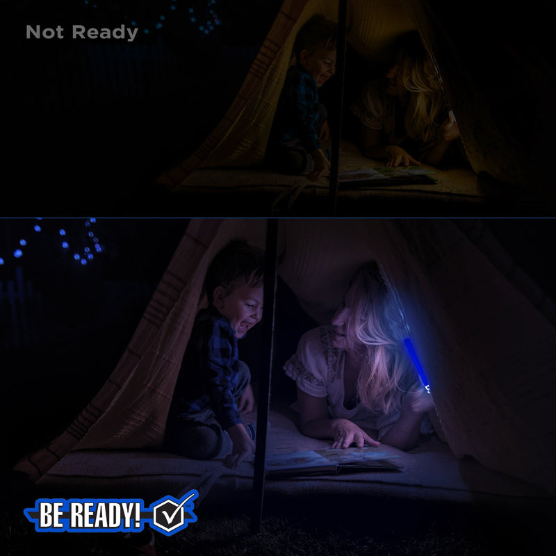 [Australia - AusPower] - Be Ready Blue Glow Sticks - Industrial Grade 8+ Hours Illumination Emergency Safety Chemical Light Glow Sticks 
