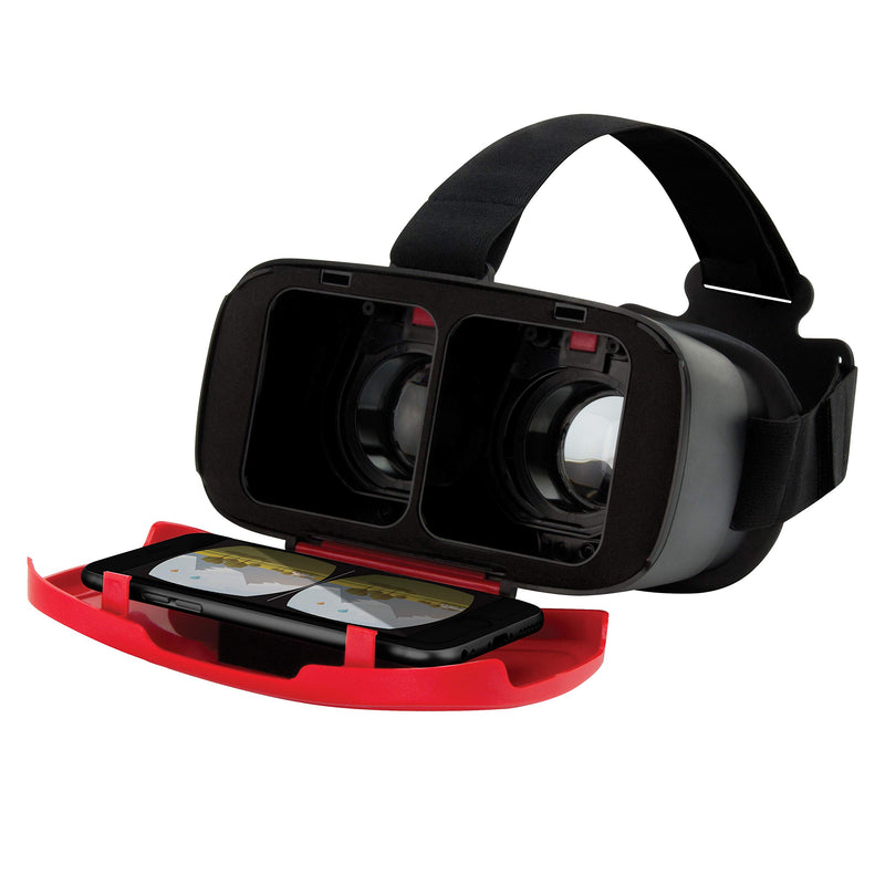 [Australia - AusPower] - VR/Virtual Reality SmartPhone Headset Fits IPhone IOS,Samsung And Other SmartPhones Up To 6 Inch red 