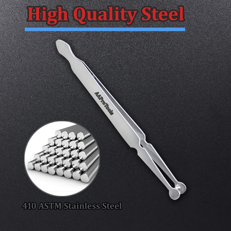 [Australia - AusPower] - AAProTools Stainless Steel 'Bead / Ball Holding Tweezers' Ball Holder Piercing Tool Captive Bead Ball Grabber 