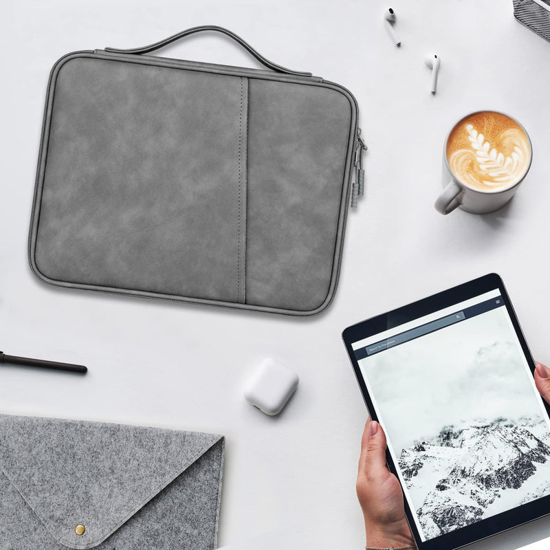 [Australia - AusPower] - Lacdo Tablet Sleeve Case for 10.9 inch New iPad / 11 inch iPad Pro / 10.2 inch iPad / 10.9" iPad Air / 10.5 inch iPad Pro Air, Galaxy Tab A8 10.5" Protective Bag, Fit Apple Smart Keyboard, Dark Gray 