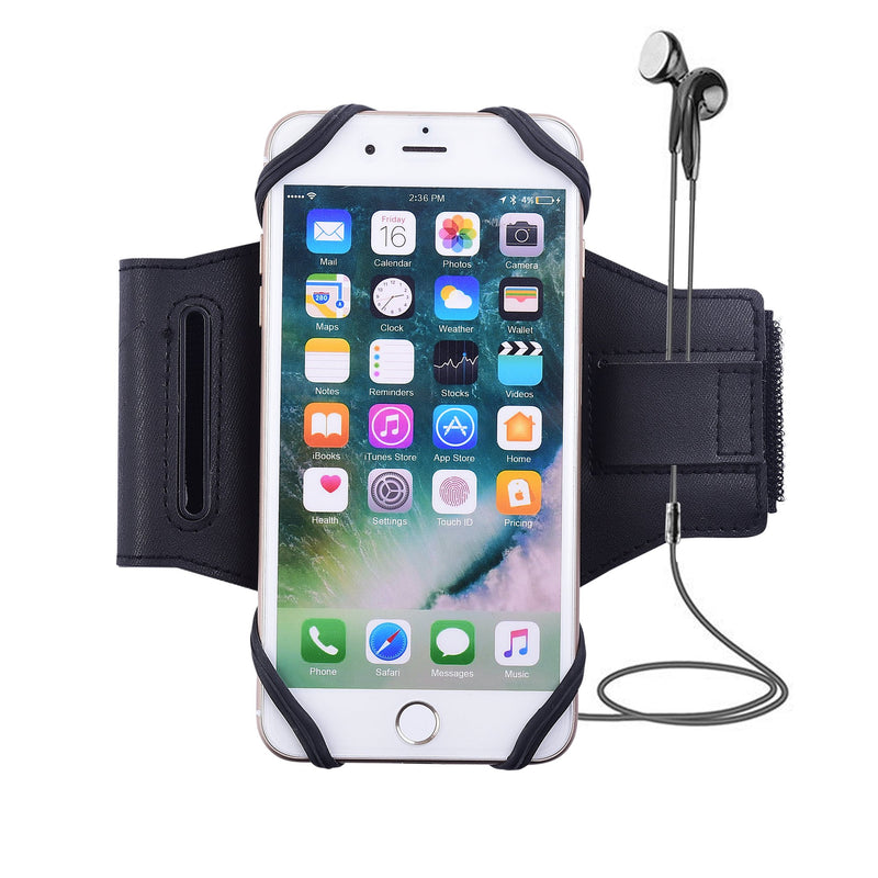 [Australia - AusPower] - Chuangxinfull Universal Sports Armband for Cell Phone iPhone 11 Pro Max XS Max XR 8 Plus, Galaxy S20 Ultra, S10 Plus, Note 10+, Note 20 Ultra, for Running Jogging Hiking Cycling Exercise (Black) Black 