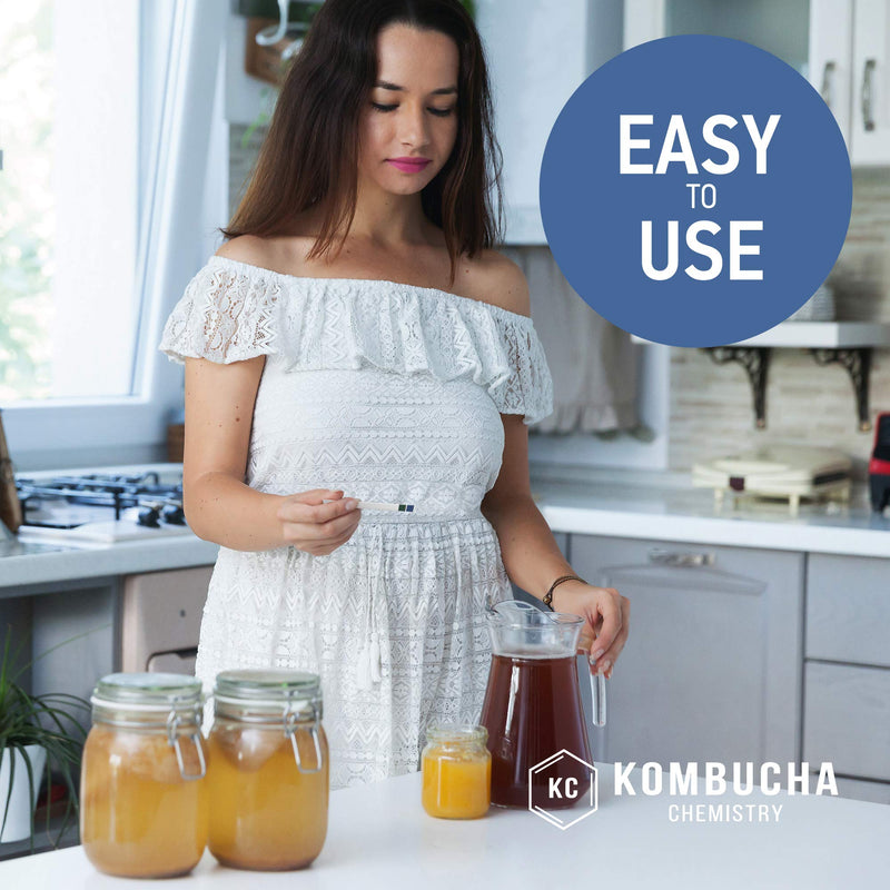 [Australia - AusPower] - pH Test Strips for Kombucha Brewing 0-6 (0.5 Intervals) 100pc Kit 